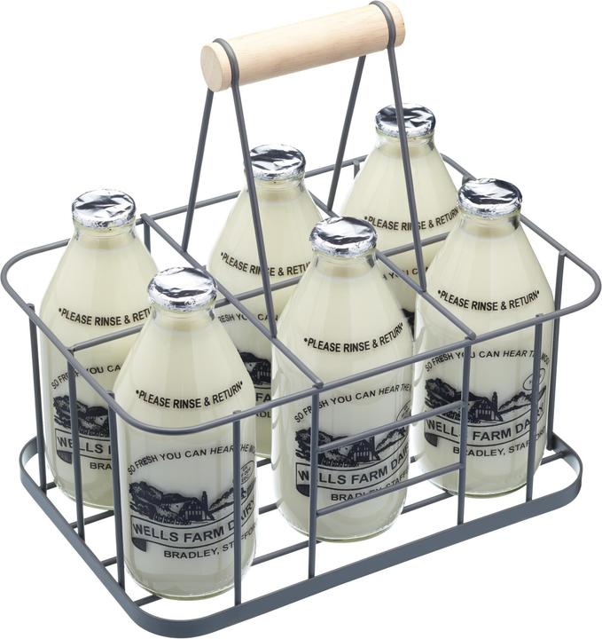 Produktbild Living Nostalgia Draht-Sechs-Flaschen-Träger