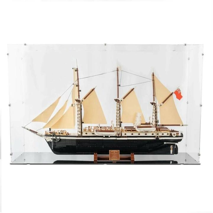 Actual product image iDisplayit Acrylic display for LEGO® 10335 The Endurance (With black floor) (10335, LEGO DC)