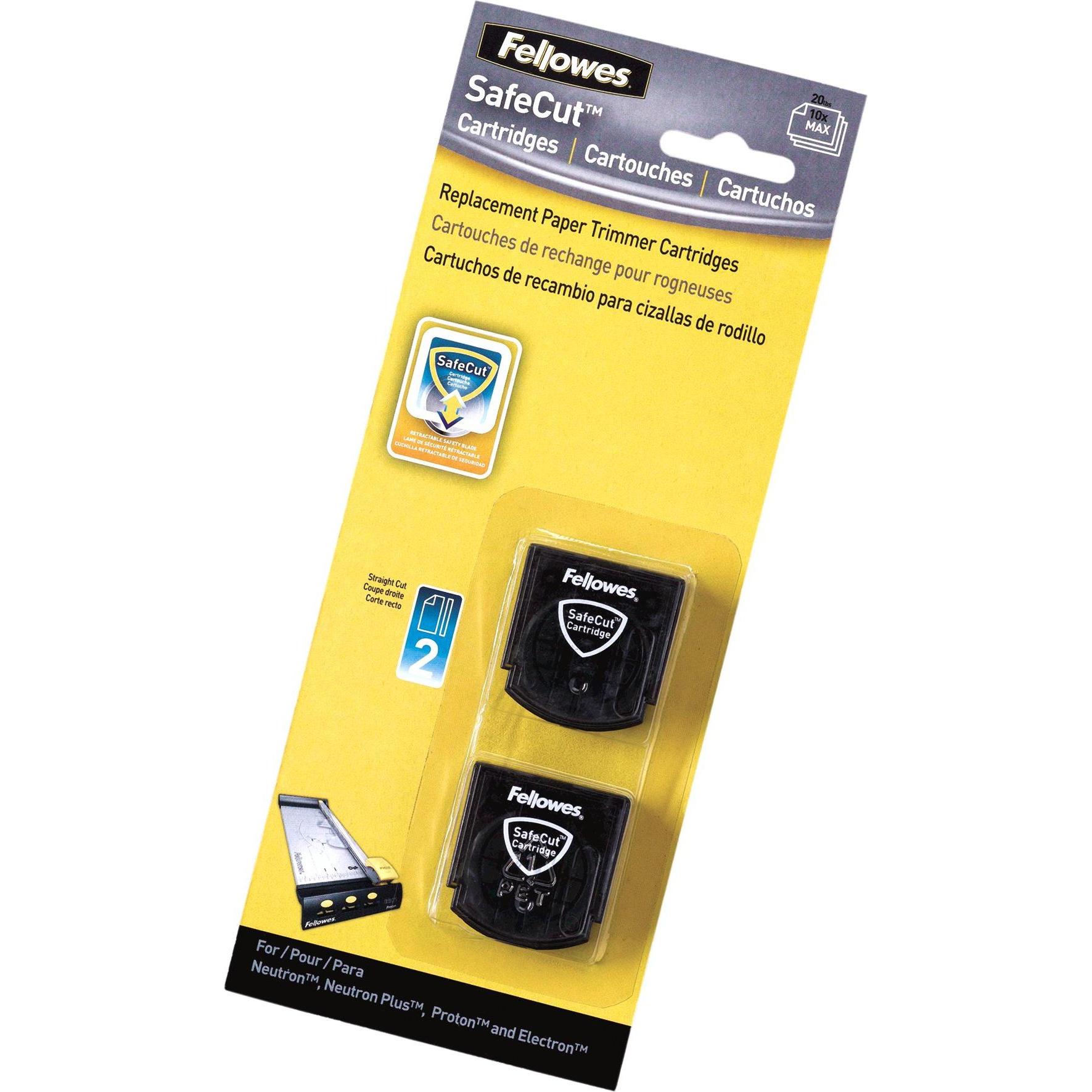 Fellowes Safecut Ersatzklinge (2 Blätter), Schneidemaschine, Silber
