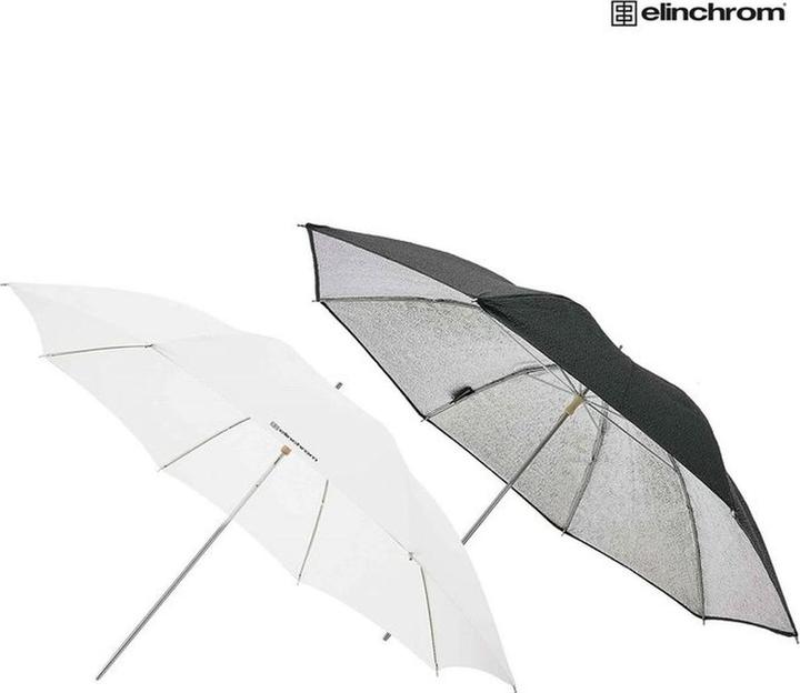 Immagine prodotto Elinchrom Set di ombrelli Prolinca 83 cm argento/trasparente (Ombrello, 83 cm)