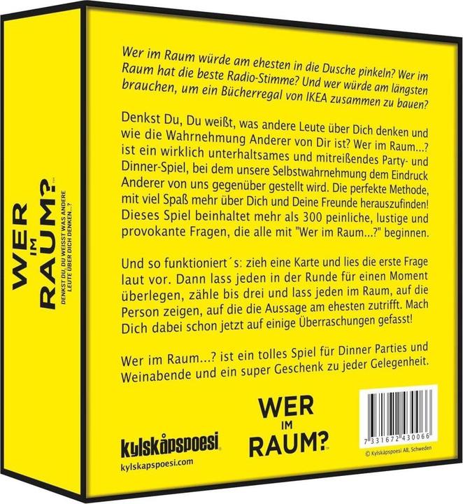 Immagine prodotto Chi c'è nella stanza? (Tedesco, 4 - 6 Giocatori)