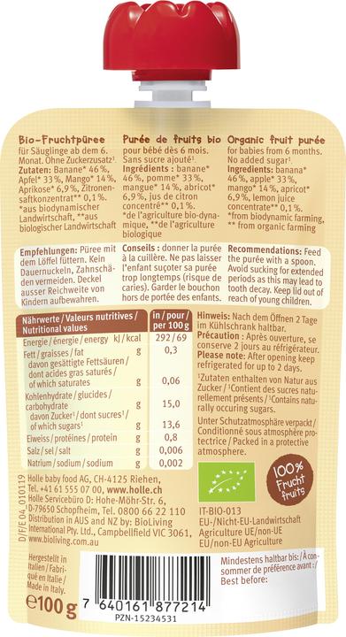 Produktbild Holle Pouchy (100 g)