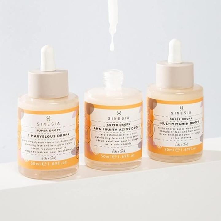 Immagine prodotto Sinesia Gocce Esfolianti con Acidi della Frutta per Viso e Cuoio Capelluto (94.70 ml)