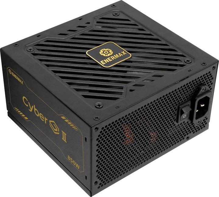 Actual product image Enermax Power Supply 850W CyberG II 80+ Gold Black non-mod (850 W)