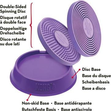 Produktbild KONG Licks Spinz S 15x15x4cm (Futterspielzeug Hund)