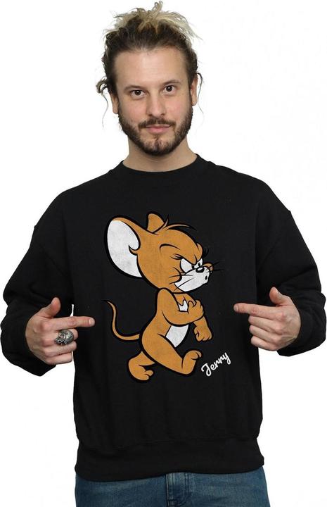 Actual product image Tom & Jerry Mens Angry Mouse Cotton Sweatshirt (XXL)