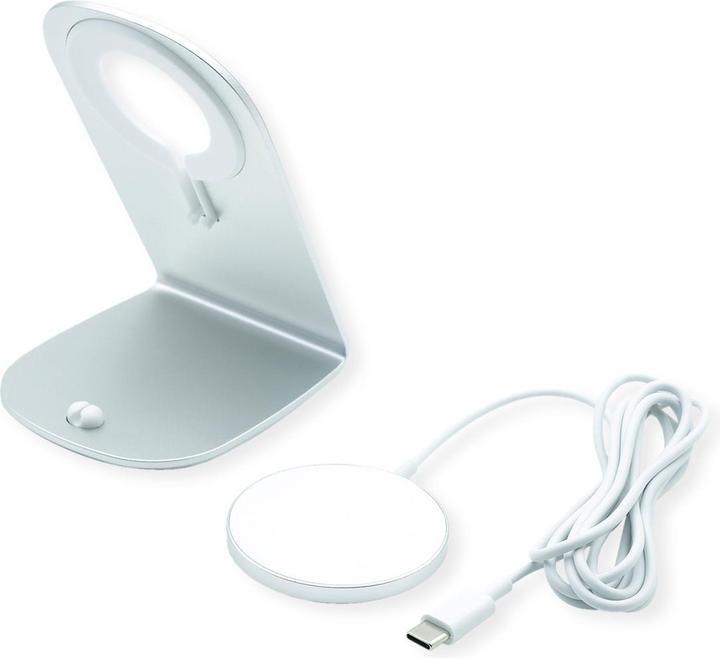 Actual product image Roline Magnet-Induktions-Ladegerät mit Standfuss für Mobilgeräte, 15W (15 W)
