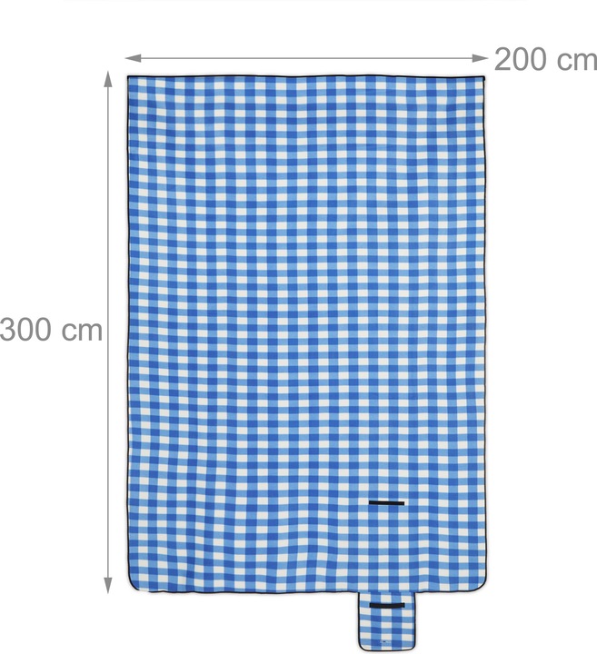Actual product image Relaxdays Picnic blanket