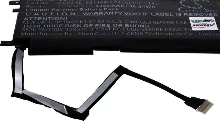 Actual product image AccuCell Battery HP Envy 13-ad000, Envy 13-ad100, type AD03XL (4350 mAh)