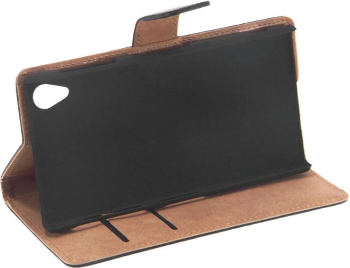 Actual product image OEM Slim Leather Book Case Sony Xperia Z1 - black (Sony Xperia Z1)