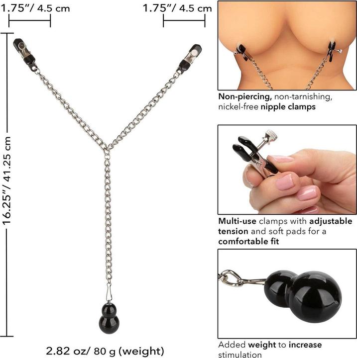 Produktbild CalExotics Weighted Nipple Clamps