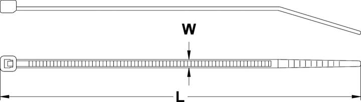 Immagine prodotto Tru Components Fascetta standard (Fascette in plastica, 150 mm, 1000 pz.)