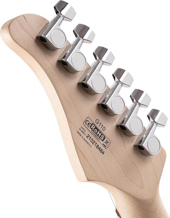 Actual product image Cort Guitars Cort G110 Open Pore Black (Electric guitar, Poplar wood)