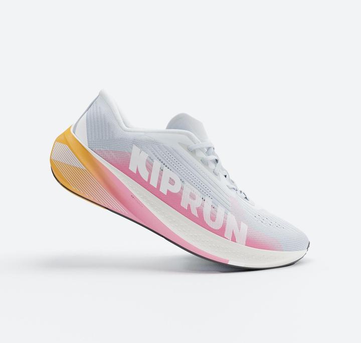 Actual product image Kiprun Laufschuhe Strassenlauf Damen vielseitig - 500 Premium blau/rosa (36)