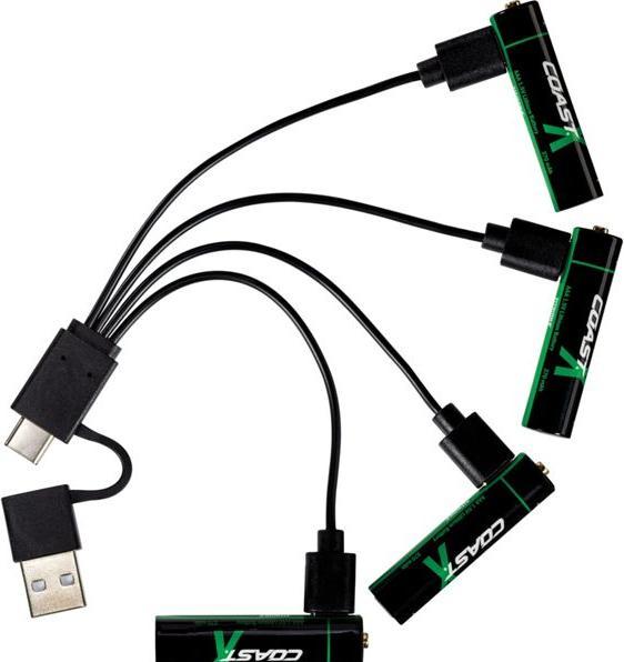 Image du produit Coast Zithion-X USB-C (4 pcs, AAA, 750 mAh)