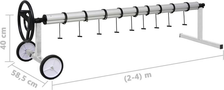 Actual product image vidaXL Aufrollvorrichtung für Poolplane