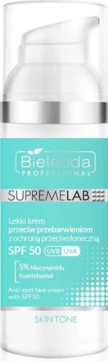 Actual product image Bielenda Supremelab Skin Tone Antispot Face Cream With Spf50 Uvauvb 50 Ml (50 ml)