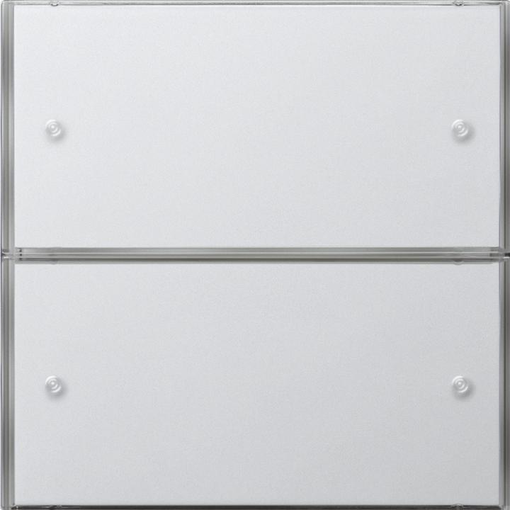 Actual product image Gira Push-button 3 comfort 2gang 2032112 KNX surface switch pure white