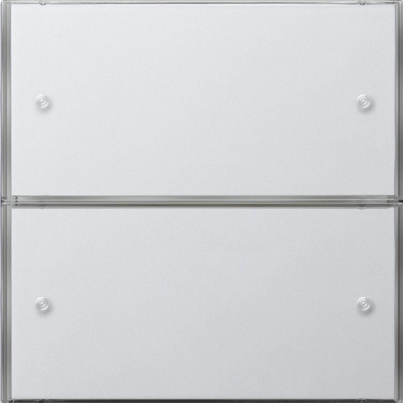 Gira Tastsensor 3 Komfort 2-fach 2032112 KNX Flächenschalter reinweiss, Taster + Schalter, Weiss