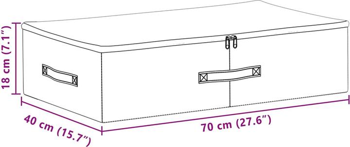 Actual product image vidaXL Aufbewahrungsbox (40 cm, 6x)
