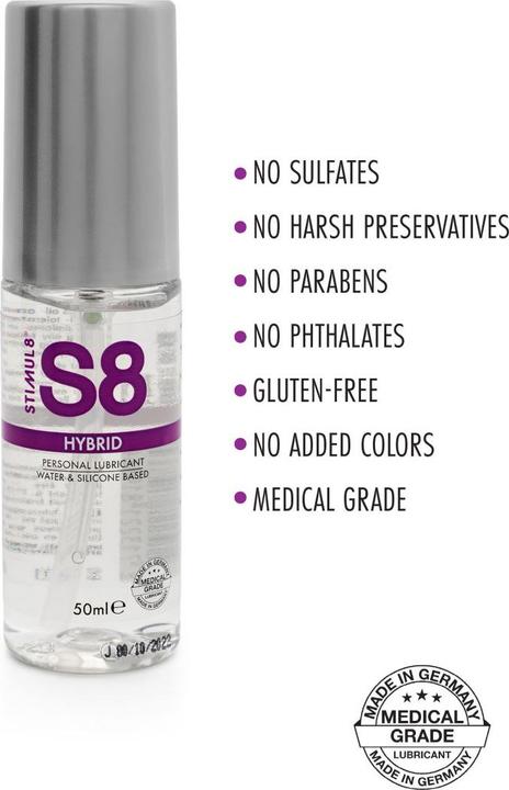 Productafbeelding Stimul8 S8 Hybride Glijmiddel 50ml (50 ml)