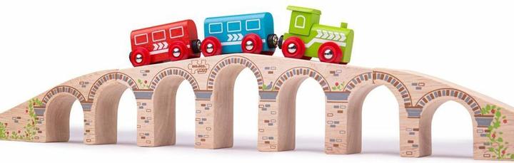 Image du produit Bigjigs Houten Rails - Spoorwegviaduct, 3dlg.