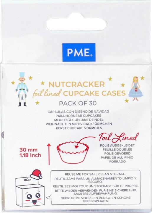 Produktbild PME Muffin-Backform Nussknacker 30 Stück (7 cm)