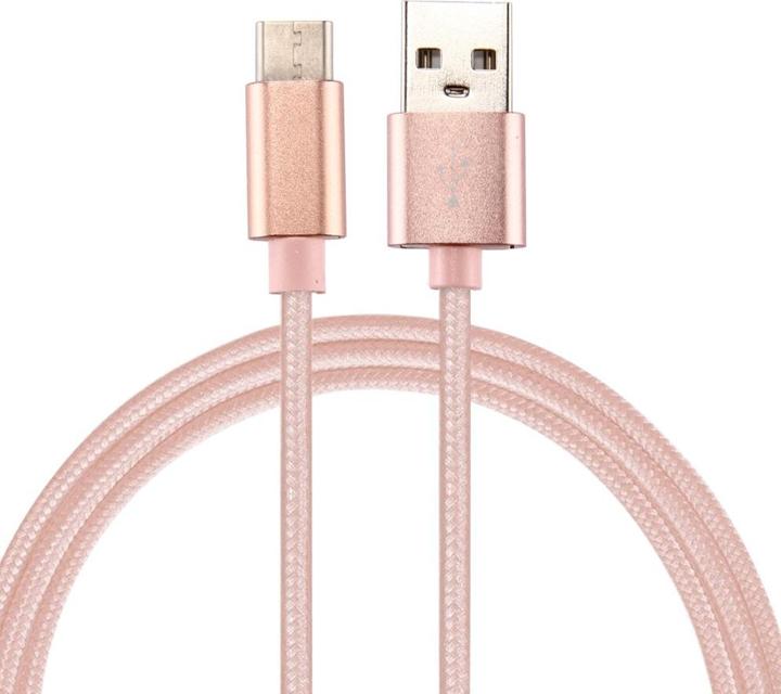 Produktbild Deltalabs USB A auf USB C Ladekabel Datenkabel Nylon (3 m, USB 3.0)