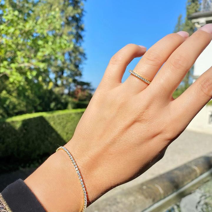 Produktbild Candy Ring Addison, 925 Sterling Silber, vergoldet (52, 925 Silber)