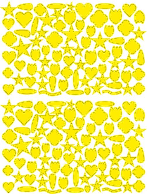 Image du produit My Mandarine Basiques, Sach 60pl 16x21cm, Multiformes géométriques - Assortis