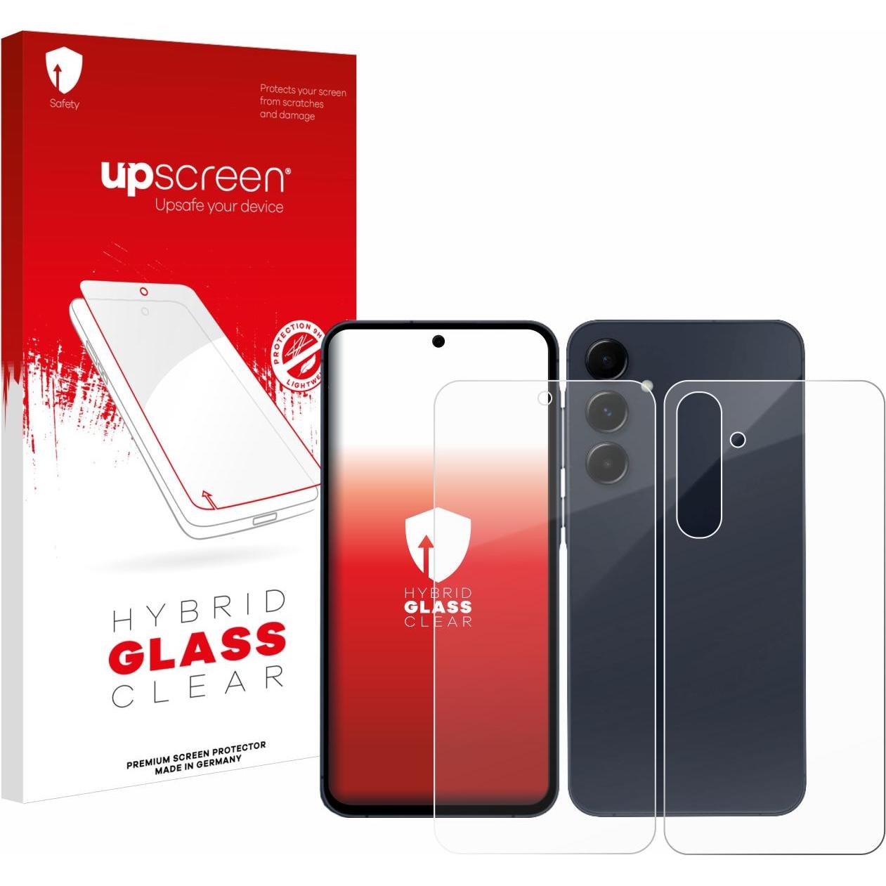 upscreen Schutzglas Schutzfolie Displayschutz Display Schutz Glas Folie klar (1 Stück, Samsung Galaxy A55), Smartphone S...