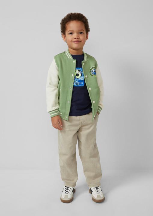 Produktbild s.Oliver Felpa-Collegejacke mit Kontrastdetails (104)