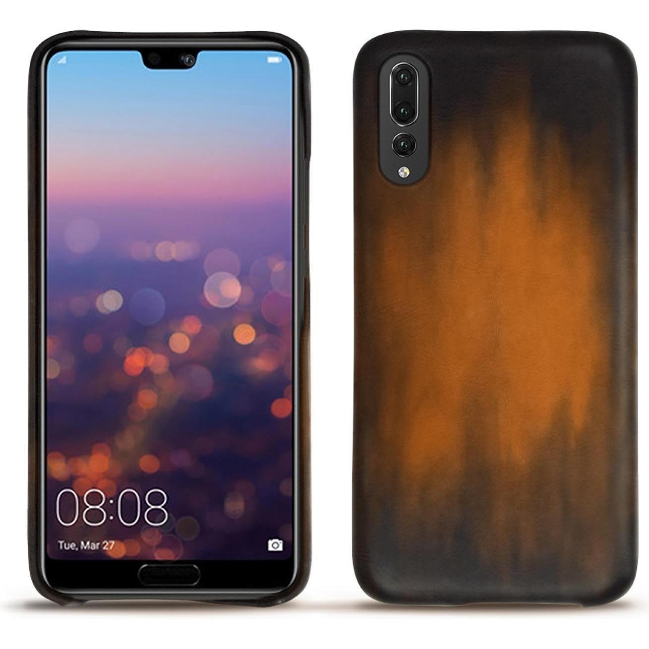 Thumbnail - Noreve Lederschutzhülle (Huawei P20 Pro), Smartphone Hülle, Braun