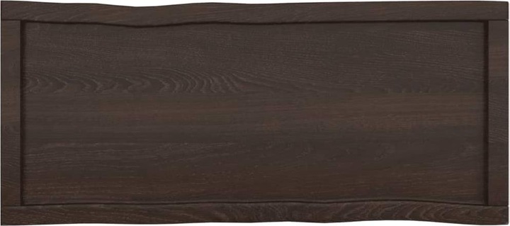 Actual product image VidaXL Tischplatte 100x40x6 cm Massivholz Eiche Behandelt (100 x 40 x 6 cm)