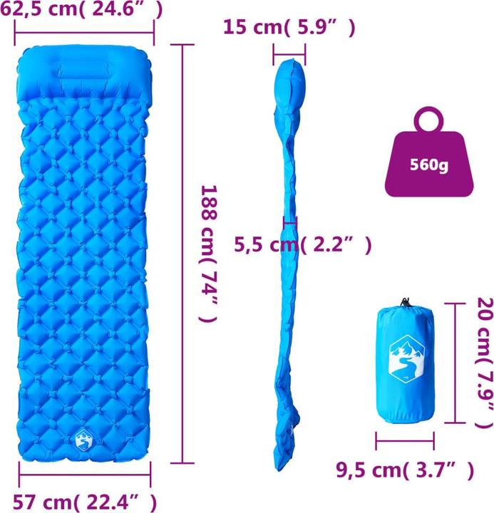 Produktbild vidaXL Isomatte