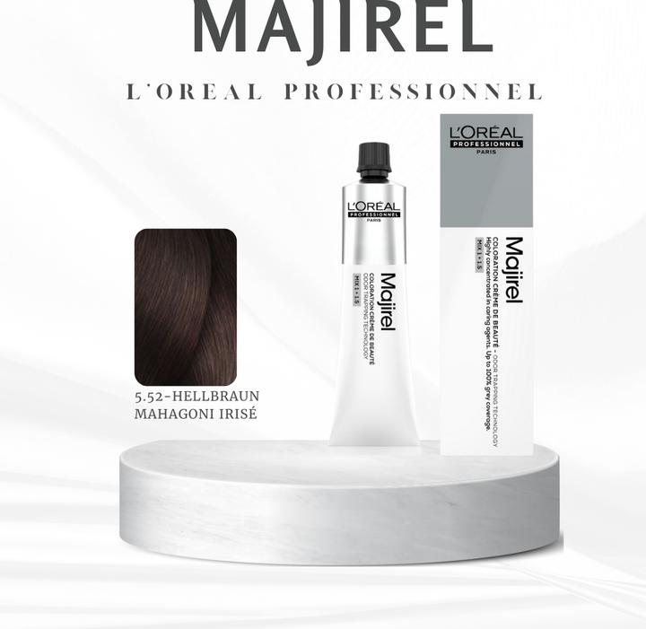 Produktbild L'Oréal Professionnel Majir. WB 5.52 60ml (5,52 Hellbraun Mahagoni Irisé)