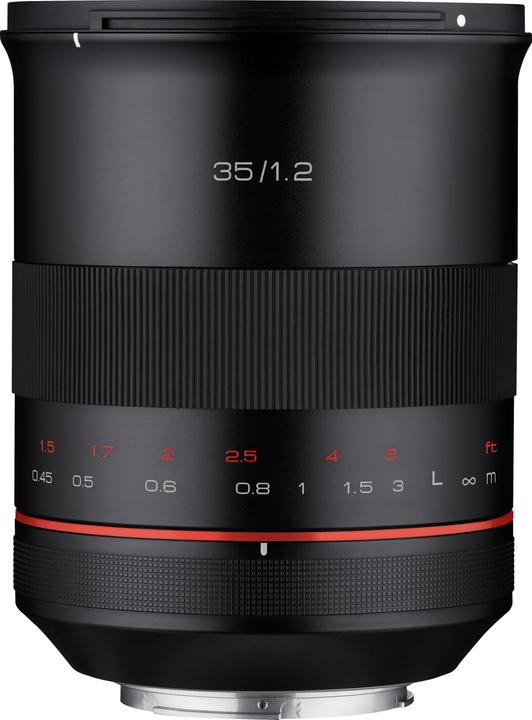 Actual product image Samyang XP 35mm F1.2 (Canon EF, APS-C / DX, full size)