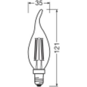 Thumbnail - Ledvance, Leuchtmittel, LED-Kerzenlampe (E14, 3.40 W, 470 lm, 1 x, D)