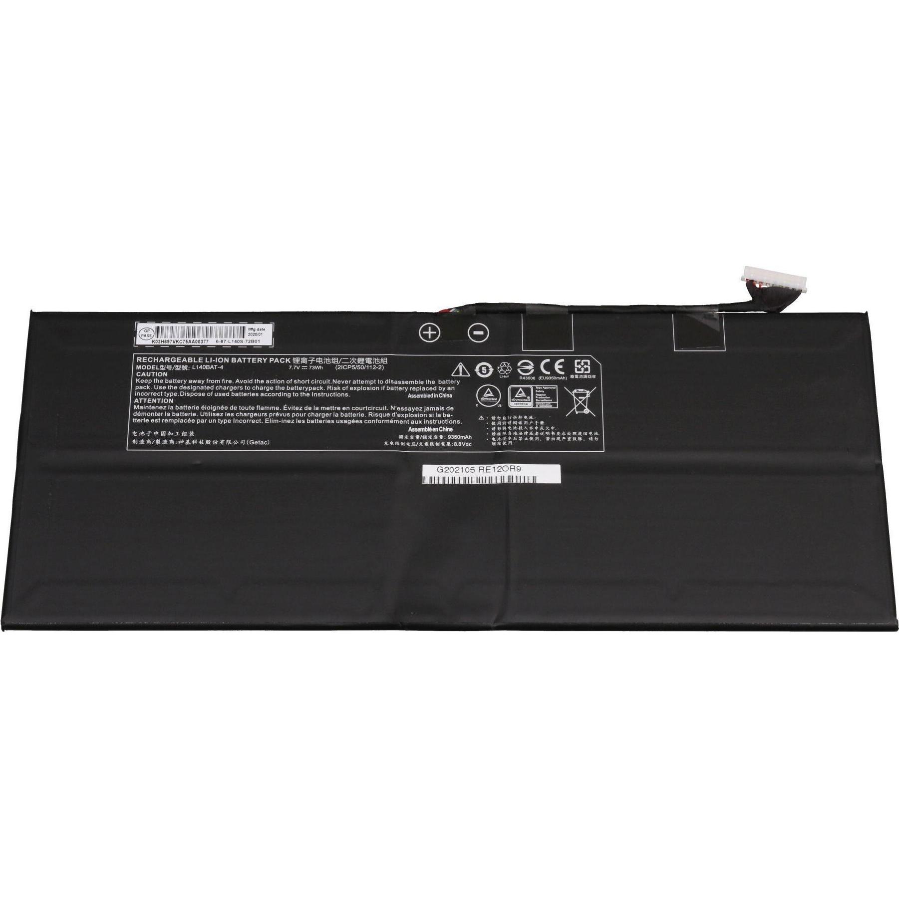 Clevo L140BAT-4 (4 Zellen, 9600 mAh), Notebook Akku