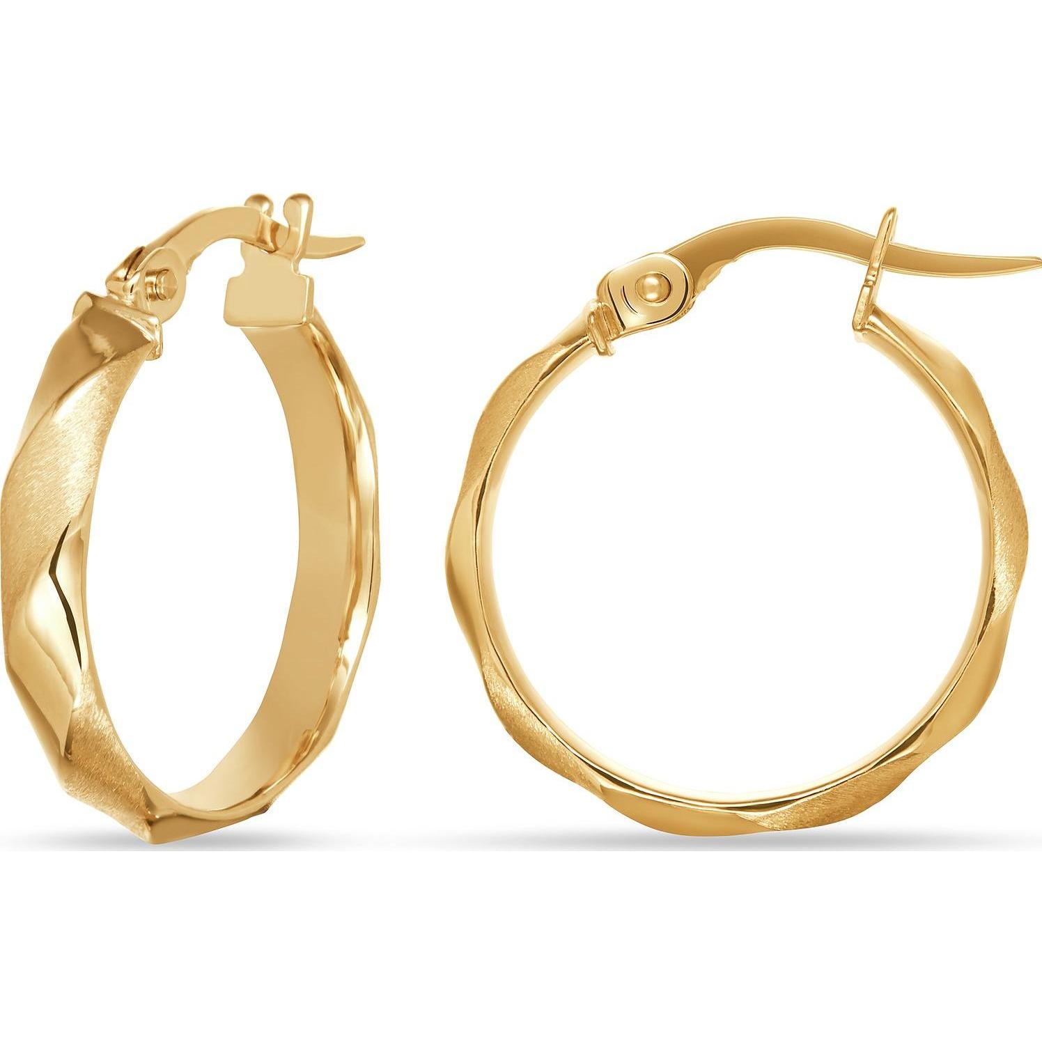 Favs, Ohrringe, Creolen, (375er Gelbgold)