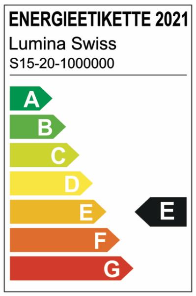 Etichetta energetica Lumina Swiss Striscia LED 20m HD Lunga 700lm/m 3000K 24V IP20 (Bianco caldo, 2000 cm, Interno)