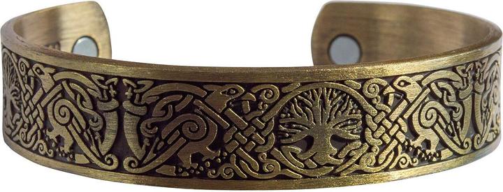 Immagine prodotto Saraswati Bracciale magnetico "Albero della vita", color oro antico (Lega di zinco)