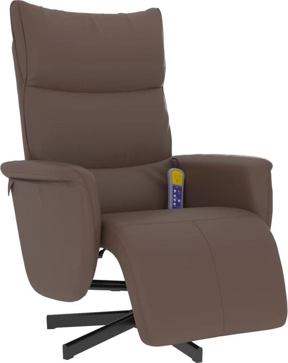 Produktbild VidaXL Massagesessel mit Fussteil Braun Kunstleder,Farbe