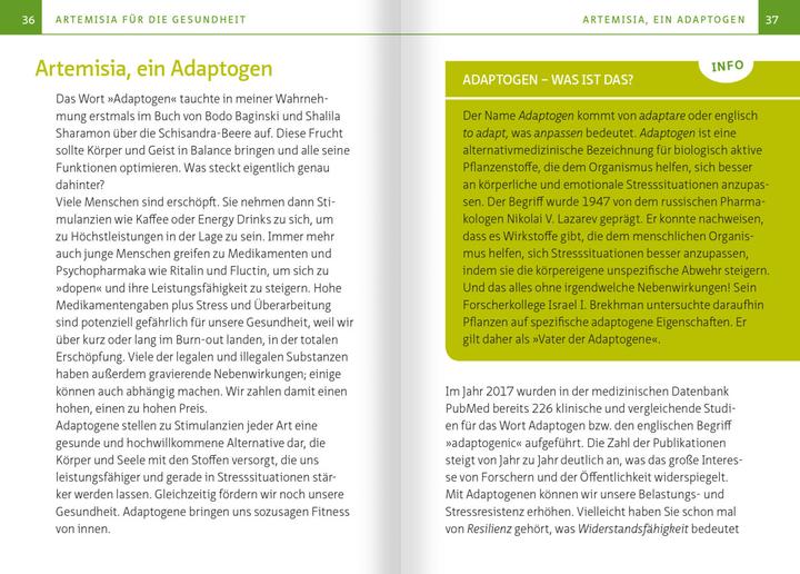 Nährwerte und Zutaten Artemisia annua - Heilpflanze der Götter. Kompakt-Ratgeber (Deutsch, Barbara Simonsohn, 2024)