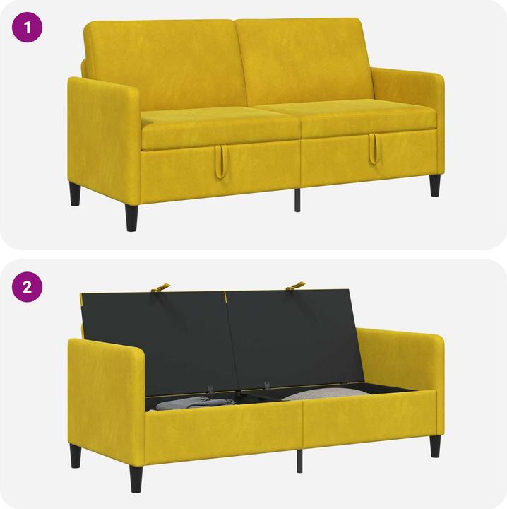 Produktbild vidaXL Sofa mit Stauraum (3-Sitzer)