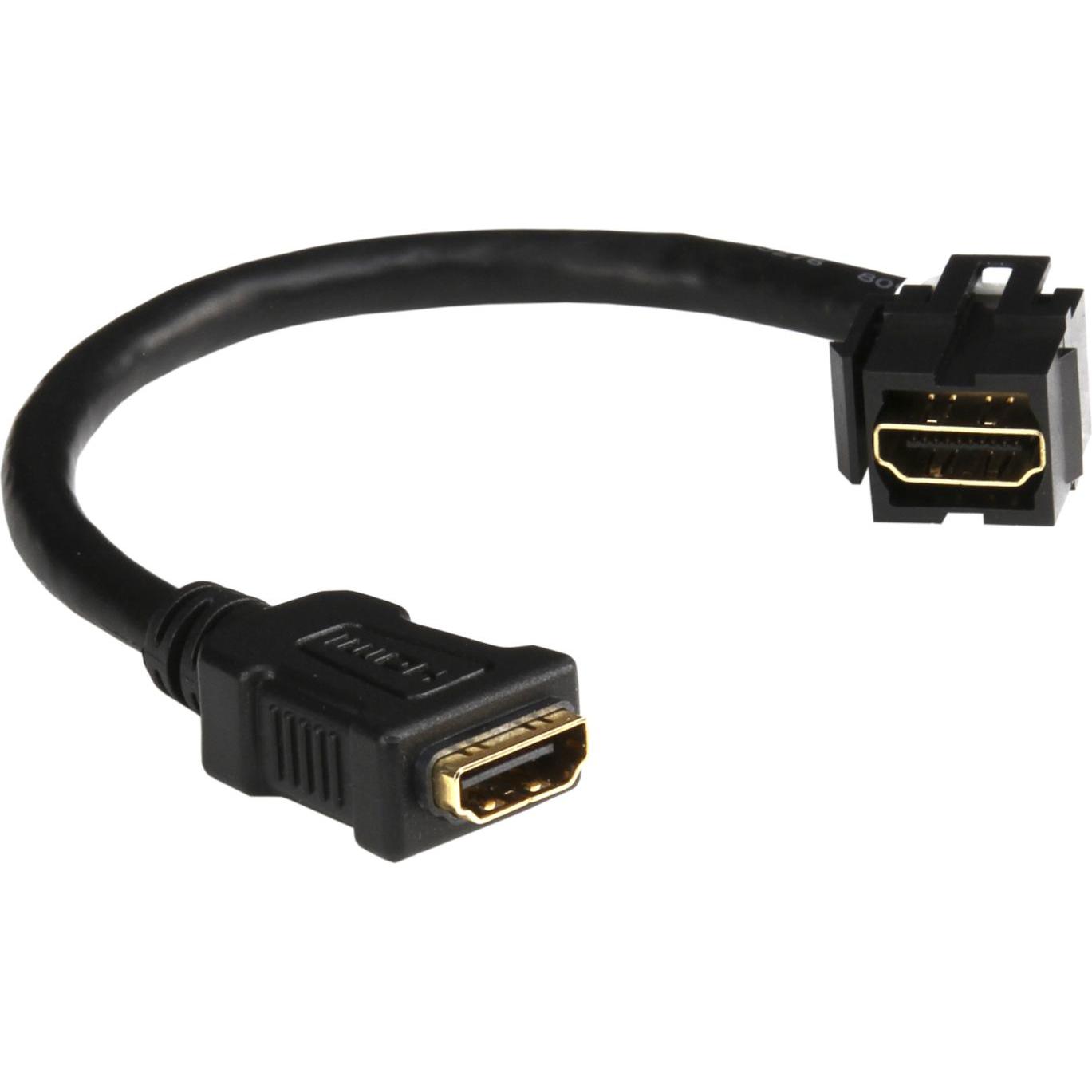 Schneider Electric HDMI Keystone auf HDMI Buchse Verlängerungskabel, HDMI V2.0, Länge 20 cm (0.20 m, HDMI), Video Kabel