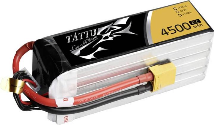 Produktbild Tattu RC-Akku LiPo 4500 mAh 22.2 V 25C (22.20 V, 4500 mAh)