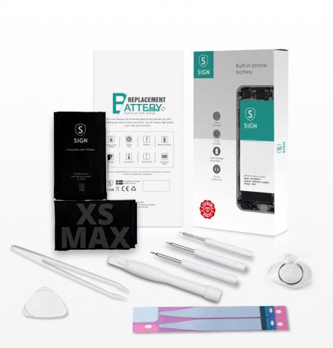 Actual product image SIGN Complete Kit for Battery Change - iPhone XS Max