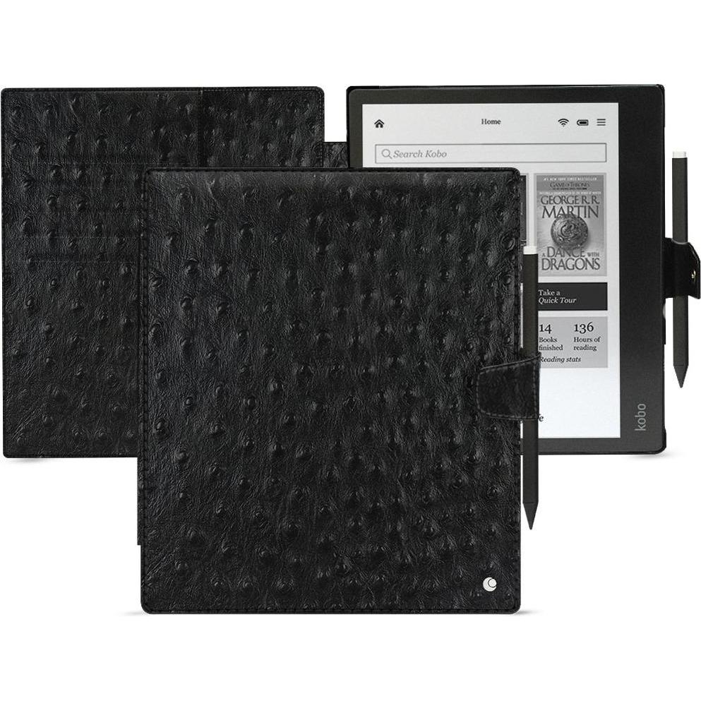 Noreve Lederschutzhülle Kobo Elipsa 2E (Kobo Elipsa 2E), Tablet Hülle, Schwarz
