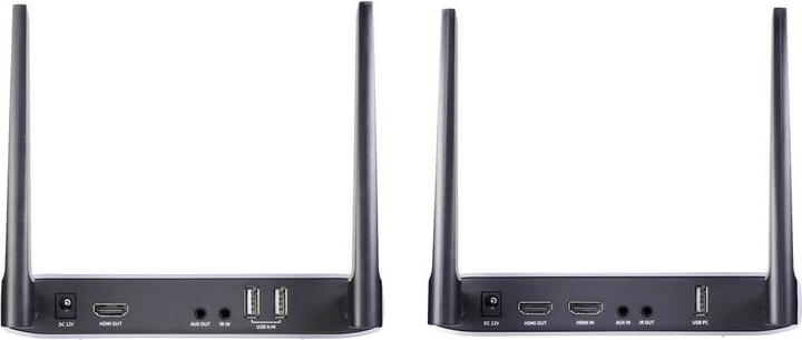 Produktbild SpeaKa Professional SP-HWE-800 HDMI-Funkübertragung (Set) 150m 5180MHz, 5240MHz 1920 x 1080 Pixel S (150 m, Audio Rückkanal)